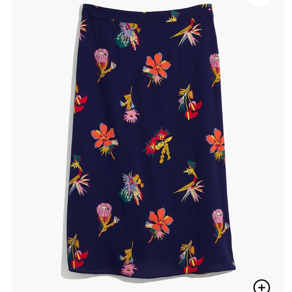 NWOT Madewell Midi Skirt in Atrium Floral